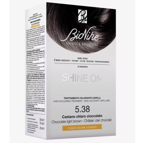 BIONIKE SHINE ONE - TRATTAMENTO COLORANTE CAPELLI , 5.38  CASTANO CHIARO CIOCCOLATO