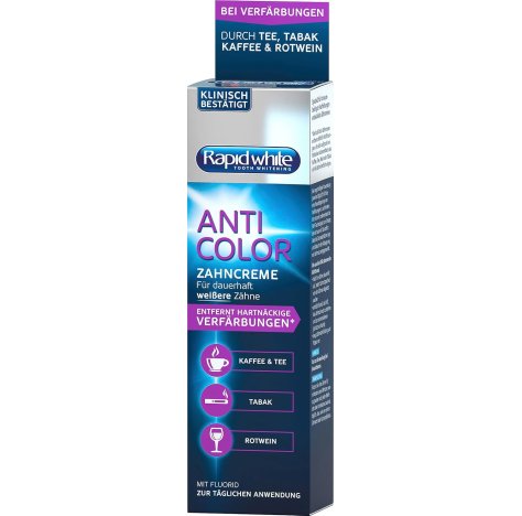 RAPID WHITE - DENTIFRICIO ANTI COLOR , RIMUOVE LE MACCHIE 75ML