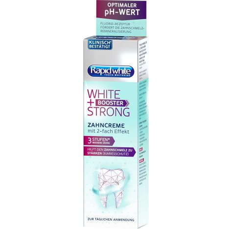 RAPID WHITE - DENTIFIRCIO WHITE + BOOSTER STRONF , PER RAFFORZARE LO SMALTO , 75ML