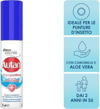 AUTAN - DOPOPUNTURA REPELLENTE ANTI ZANZARE  Insetto Repellente Antizanzare, Lozione con Aloe Vera e Camomilla