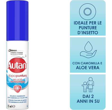 AUTAN - DOPOPUNTURA REPELLENTE ANTI ZANZARE  Insetto Repellente Antizanzare, Lozione con Aloe Vera e Camomilla