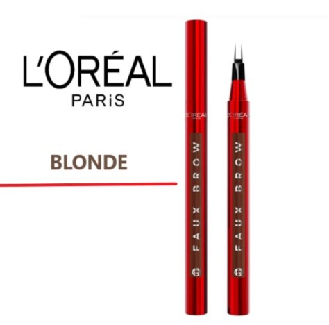 L'OREAL PARIS FAUX BROW - Penna Sopracciglia Tenuta Fino a 48H Blonde 