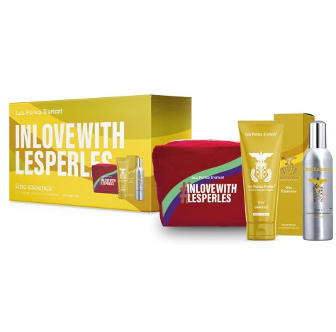 CONFEZIONE LES PERLES D'ORIENT PARFUM ONE ESSENCE + BODY WOSH + BEAUTY CASE  