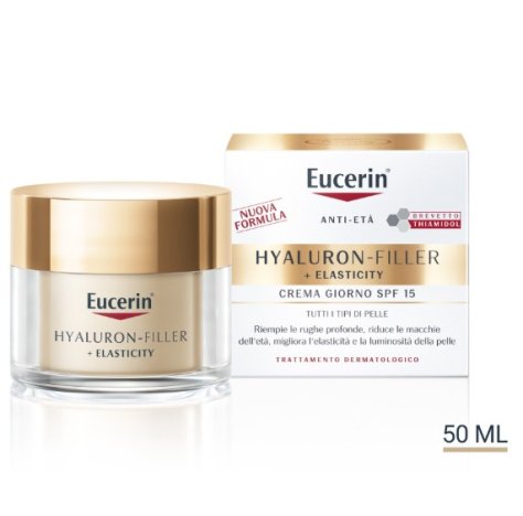 EUCERIN HYALURON FILLER ELASTICITY - CREMA VISO GIORNO ANTI RUGHE SPF 15+ 
