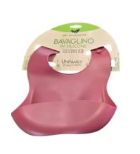UNIFAMILY - BAVAGLINO IN SILICONE RACCOGLI PAPPA ROSA 