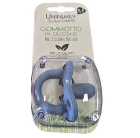 UNIFAMILY LINEA HARMONY  - GOMMOTTO IN SILICONE 0-6 MESI , Azzurro  UNIFAMILY LINEA HARMONY  - GOMMOTTO IN SILICONE 0-6 MESI , Azzurro