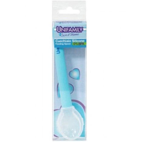 UNIFAMILY - CUCCHIANO IN SILICONE AZZURRO  0+ MESI 