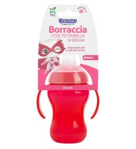 UNIFAMILY -  BORRACCIA CON TETTARELLA IN SILICONE 6+MESI , 300ML 