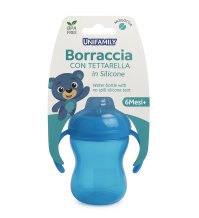 UNIFAMILY - BORRACCIA CON TETTARELLA IN SILICONE 6+MESI BOY , 300ML