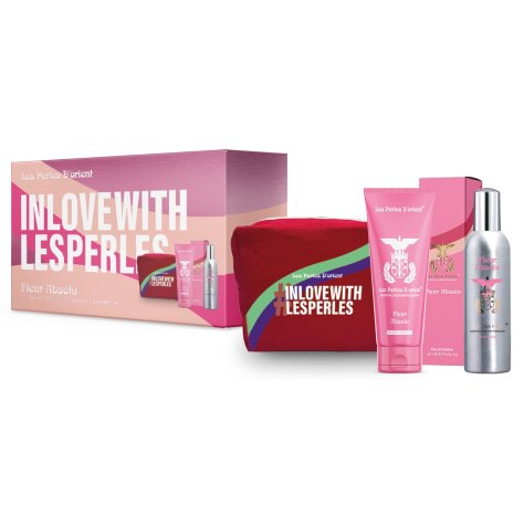 CONFEZIONE LES PERLES D'ORIENT PARFUM FLEUR ABSOLU + BODY WOSH + BEAUTY CASE  