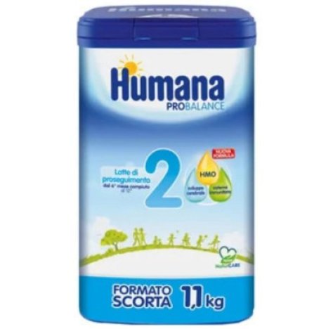 HUMANA PROBALANCE 2 LATTE IN POLVERE FORMULA NUOVA 1100 GR , 6+ MESI 
