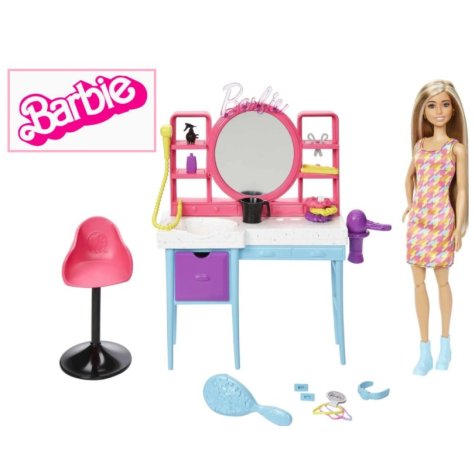 BARBIE SALONE DI BELLEZZA + ACCESSORI 