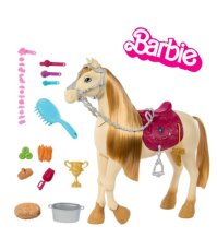 BARBIE - TORNADO , CAVALLO INTERATTIVO CON LUCI MUSICA E ACCESSORI 
