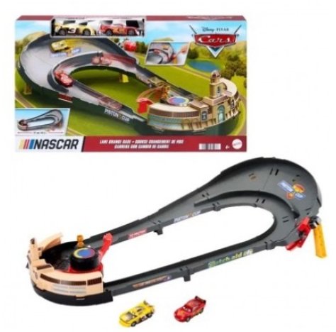 MATTEL PIXAR DISENY - CARS , PISTA MACCHININE CON RAMPE E LANCIATORE 