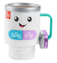 FISHER PRICE - TAZZA RIDI & IMPARA , Giocattolo Interattivo con Luci, Suoni e Canzoni Educative