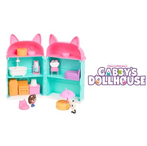 GABBY DOLL HOUSE - MINI CASA PLAYSET CON ACCESSORI E DUE PERSONAGGI GABBY DOLL HOUSE - MINI CASA PLAYSET CON ACCESSORI E DUE PERSONAGGI