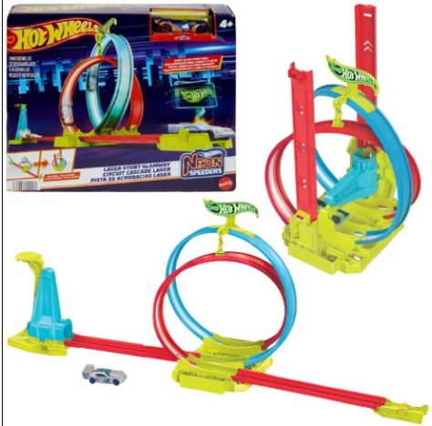 HOT WHEELS NEON SPEEDERS - PISTA AUTO DA CORSA LUMINOSO HOT WHEELS NEON SPEEDERS - PISTA AUTO DA CORSA LUMINOSO