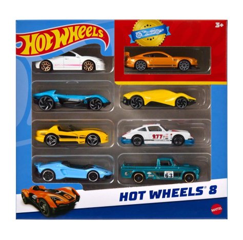 HOT WHEELS - SET DI 8 AUTO E CAMION , MIX DI VEICOLI SCALA 1:64 HOT WHEELS - SET DI 8 AUTO E CAMION , MIX DI VEICOLI SCALA 1:64
