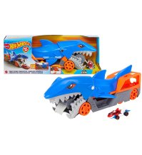  HOT WHEELS SHARL CHOMP TRANSPORTER - SQUALO DIVORATORE + MACCHININA 