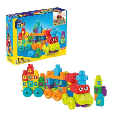 MEGA BLOCKS - TRENINO DIDATTICO COSTRUZIONI MEGA BLOCKS - TRENINO DIDATTICO COSTRUZIONI