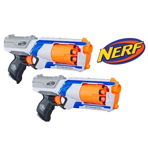 NERF ELITE STRONGARM - DUE FUCILI + 6 COLPI NERF ELITE STRONGARM - DUE FUCILI + 6 COLPI