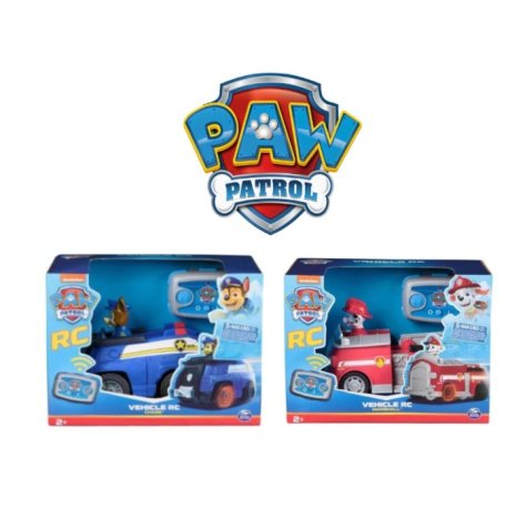 PAW PATROL - MACCHININA RADIOCOMANDATA , Marshall o Chase PAW PATROL - MACCHININA RADIOCOMANDATA , Marshall o Chase