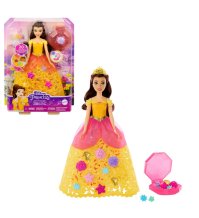 DISNEY PRINCIPESSE - PLAYSET BAMBOLA BELLE , Flowers Fashion 