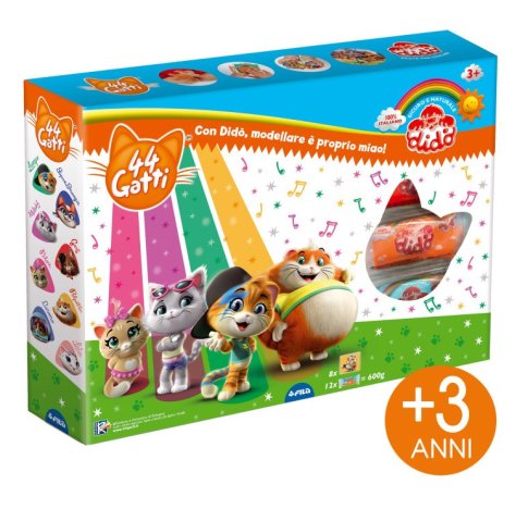 FILA DIDO' 44 GATTI - PLASTILINA MODELLANTE , 12 colori assortiti FILA DIDO' 44 GATTI - PLASTILINA MODELLANTE , 12 colori assortiti
