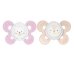CHICCO PHYSIOFORMA COMFORT SUCCHIETTO GIRL IN SILICONE , 6-12 MESI ( 2 PEZZI )