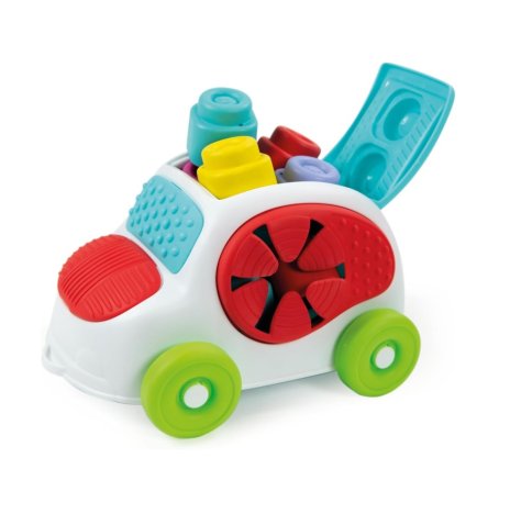 BABY CLEMENTONI - SOFT CLEMMY , Macchinina Con 8 Mattoncini Morbidi BABY CLEMENTONI - SOFT CLEMMY , Macchinina Con 8 Mattoncini Morbidi