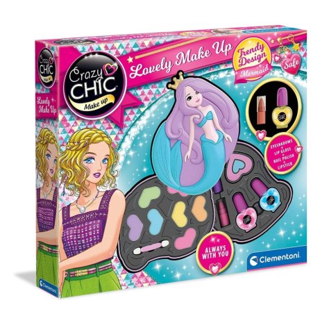 CLEMENTONI CRAZY CHIC - LOVELY MAKE UP , Cofanetto Trucchi Sirena CLEMENTONI CRAZY CHIC - LOVELY MAKE UP , Cofanetto Trucchi Sirena