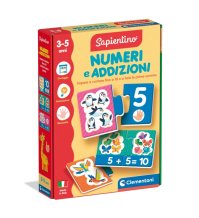CLEMENTONI SAPIENTINO - NUMERI E ADDIZIONI , Gioco Educativo Bambini Imparare a Contare