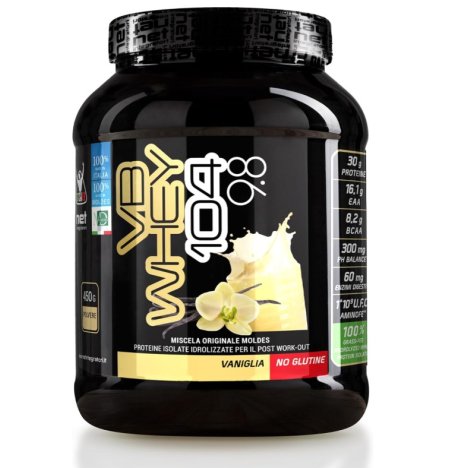 NET VB WHEY 104 9.8 Optipep - Proteine Isolate Idrolizzate , 450g Vaniglia 
