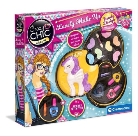 CLEMENTONI CRAZY CHIC - LOVELY MAKE UP , Cofanetto Trucchi Unicorno CLEMENTONI CRAZY CHIC - LOVELY MAKE UP , Cofanetto Trucchi Unicorno