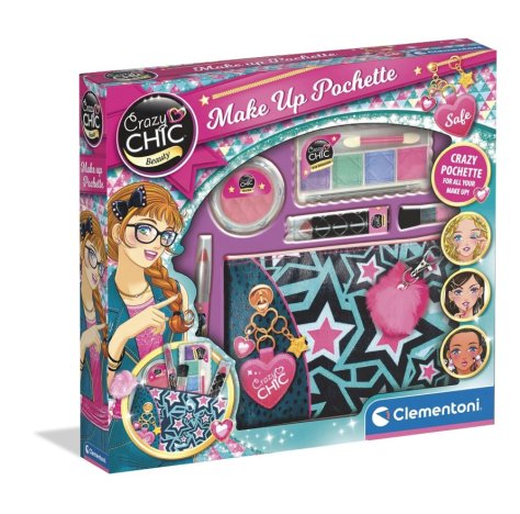 CLEMENTONI CRAZY CHIC - MAKE UP POCHETTE , Trucchi per Bambine CLEMENTONI CRAZY CHIC - MAKE UP POCHETTE , Trucchi per Bambine