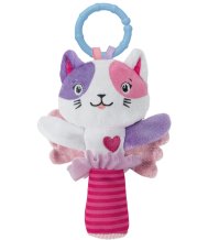 BABY CLEMENTONI - LOVELY CAT RATTLE SONAGLIO  GATTINO IN PELUCHE 