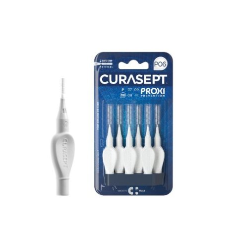 CURASEPT PROXI PREVENTION P06 - SCOVOLINO 6 PEZZI 0.6 mm Bianco 
