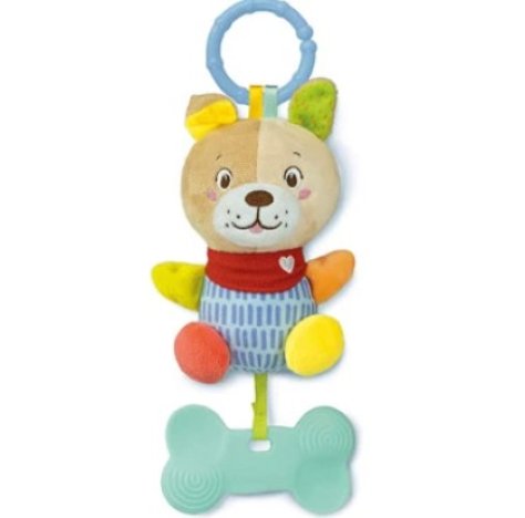 BABY CLEMENTONI - LOVELY SOFT DOG RATTLE , Sonaglino Morbido 