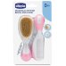 CHICCO SET SPAZZOLA + PETTINE  0+ MESI ROSA 