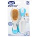 CHICCO SET SPAZZOLA + PETTINE  0+ MESI AZZURRO