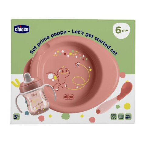 CHICCO SET PRIMA PAPPA 6+ MESI , ROSA 