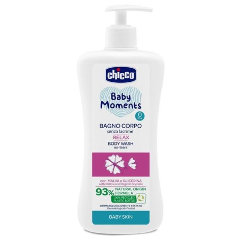 CHICCO BABY MOMENTS - BAGNO CORPO RELAX SENZA LACRIME 0+ MESI , 500ML CHICCO BABY MOMENTS - BAGNO CORPO RELAX SENZA LACRIME 0+ MESI , 500ML