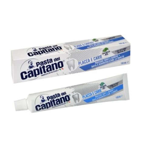 PASTA DEL CAPITANO - DENTIFRICIO PLACCA E CARIE , Protegge denti e gengive 100ml 