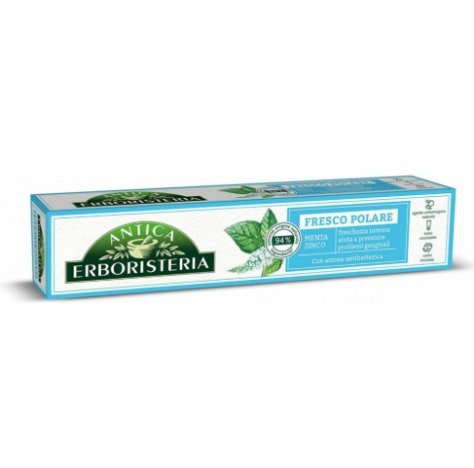 ANTICA ERBORISTERIA - DENTIFRICIO FRESCHEZZA POLARE , Menta e Zinco 75ML