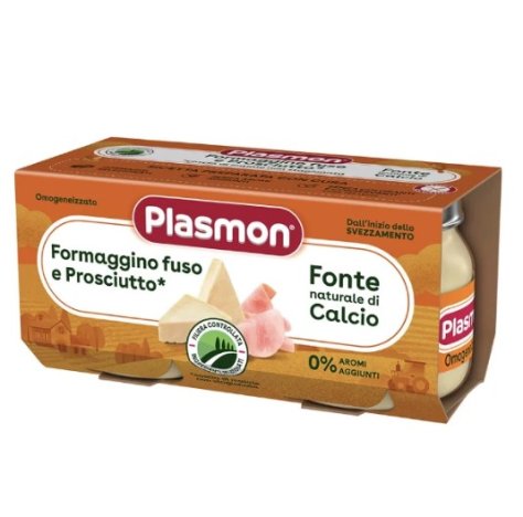 PLASMON - OMOGENIZZATO FORMAGGIO FUSO & PROSCIUTTO 6+MESI 2X80GR PLASMON - OMOGENIZZATO FORMAGGIO FUSO & PROSCIUTTO 6+MESI 2X80GR