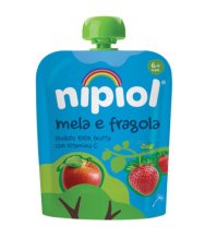 NIPIOL - FRUTTA DA BERE 100% MELA E FRAGOLA 6+MESI 