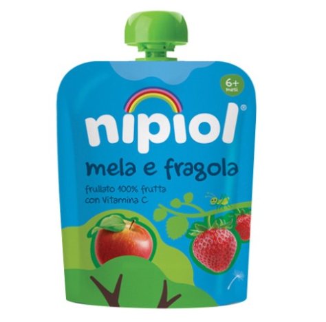 NIPIOL - FRUTTA DA BERE 100% MELA E FRAGOLA 6+MESI 