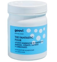 GOOVI THE FANTASTIC FOUR - INTEGRATORE MAGNESIO IN POLVERE 150GR , Agrumi