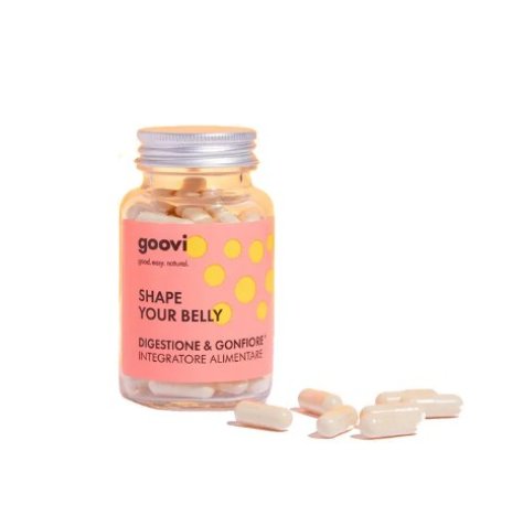 GOOVI SHAPE YOUR BELLY DIGESTIONE E GONFIORE - Integratore alimentare per favorire la funzionalità digestiva 60 compresse 