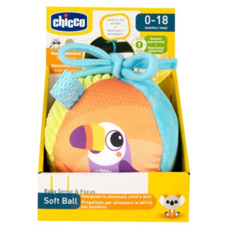 CHICCO -  SOFT BALL , Palla soft interattiva per bambini 